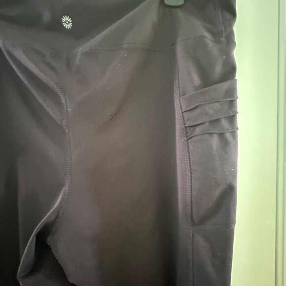 Tangerine Womens XXL Plum High-Waisted Leggings W/Ruched Side Details Stretchy F - Picture 7 of 10